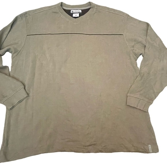 Columbia Mens XXL Long Sleeve V-Neck Casual Pullover Taupe - Picture 1 of 4